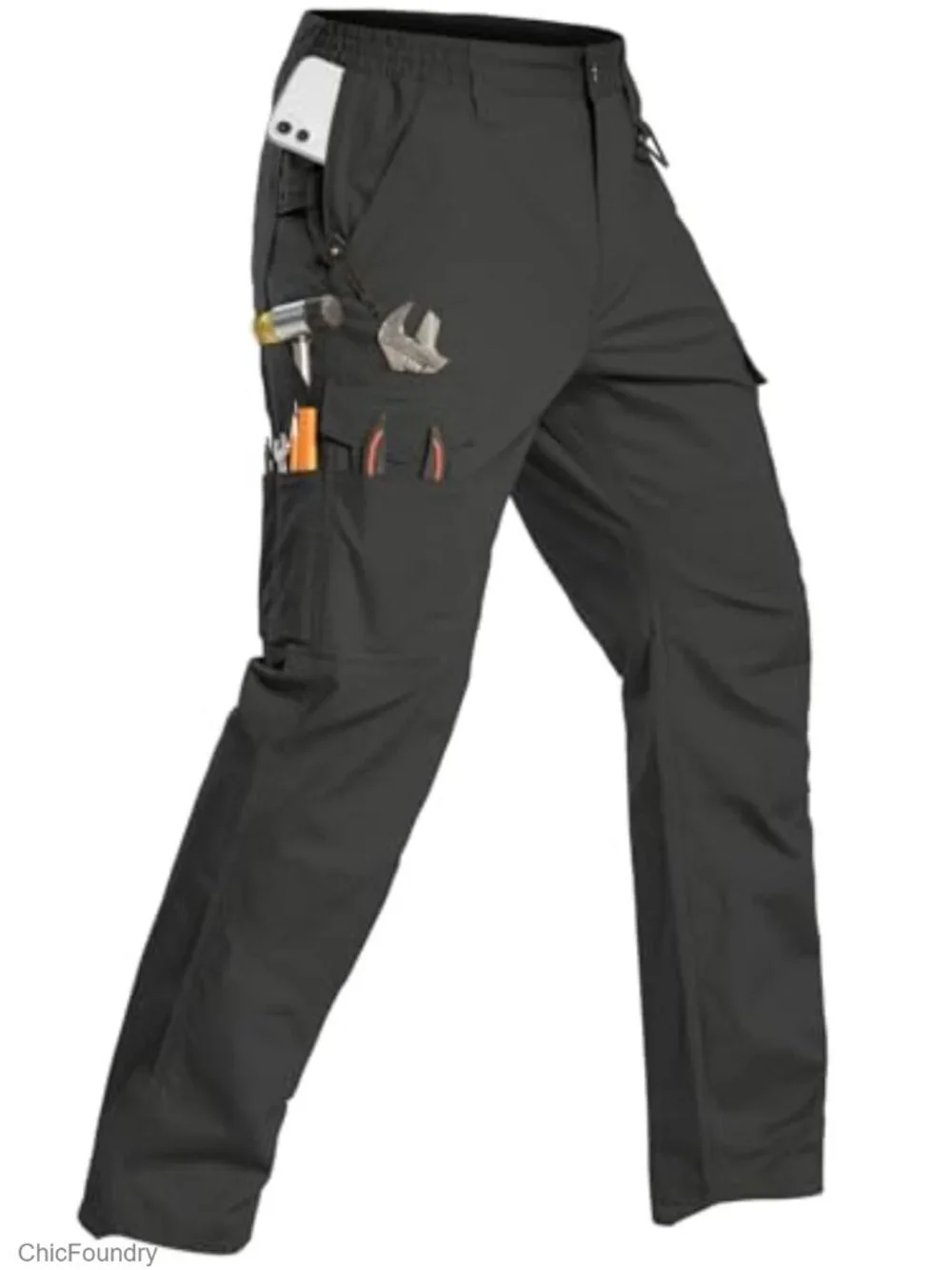Flex Ripstop Tactical Cargo Pants Water Resistant Hiking EDC Stretch Work Pants